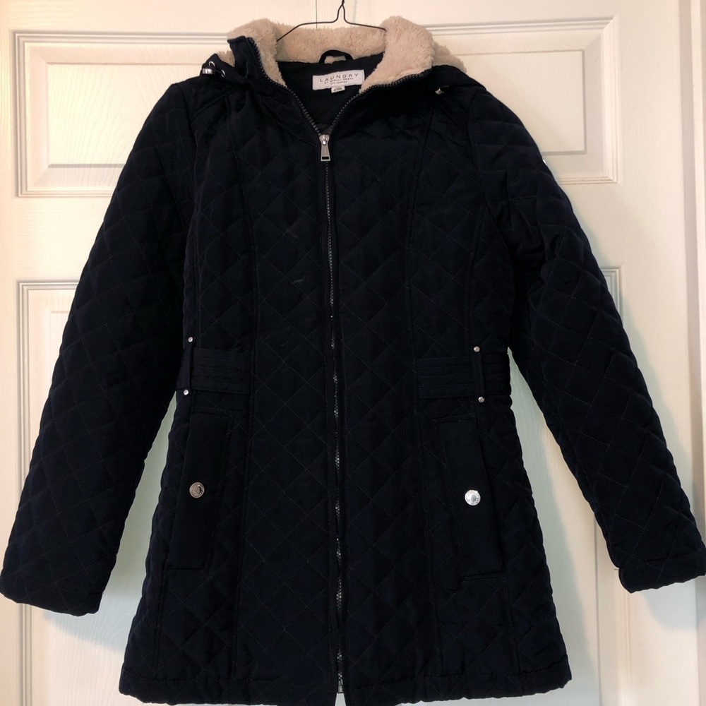 Laundry by Shelli Segal Navy Winter Coat